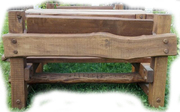 Набор Дубовой мебели «Вечный» (стол 2 скамьи с регулируемыми спинками) - foto 1