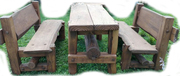 Набор Дубовой мебели «Вечный» (стол 2 скамьи с регулируемыми спинками) - foto 5