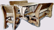 Набор Дубовой мебели «Семейный» (стол 2 скамьи стул) - foto 2