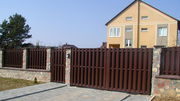 Забор из металлического штакетника установка под ключ - foto 2