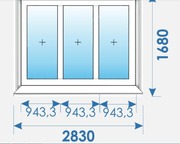 Готовые пластиковые Окна и Двери распродажа дешево 375*29*625*55*55 - foto 1