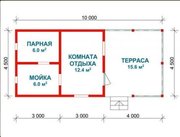 Баня из бруса Стефания 10х4.5 сруб с установкой. - foto 2