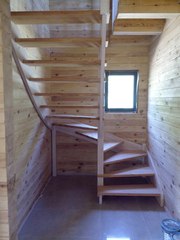 Деревянные лестницы с забежными ступенями.3D- проект. Гарантия качества. - foto 6