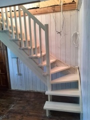 Деревянная лестница в дом или на дачу. Любая форма и размер. - foto 1