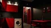 Кухня угловая красное с черным - foto 1