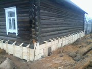 Поднять дом минск,  подъем деревянного дома,  фундамент под дом - foto 7