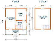 Продам недорого сруб Дома-Бани 6х7, 5 м с установкой в Ракове - foto 0