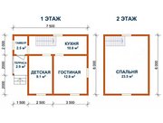 Сруб Дома из бруса Герман 7.5х6 доставка-установка - foto 2