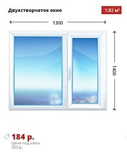 Трехстворчатое окно Kbe Эксперт 1750х1400 дешево. - foto 0