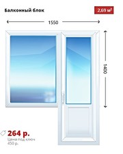 Двухстворчатое окно Kbe Эксперт 1300х1400 дешево . - foto 1