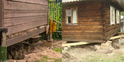 Поднять дом, ремонт и усиление деревянного дома, замена венцов - foto 1