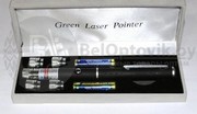 Лазерная указка с 5 насадками Green Laser Pointer - foto 0