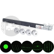 Лазерная указка с 5 насадками Green Laser Pointer - foto 2