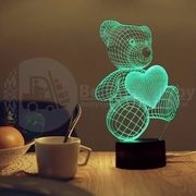 3 D Creative Desk Lamp (Настольная лампа голограмма 3Д) - foto 5