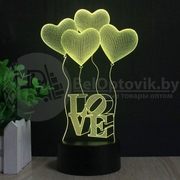 3 D Creative Desk Lamp (Настольная лампа голограмма 3Д) - foto 7