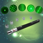 Лазерная указка с 5 насадками Green Laser Pointer - foto 1